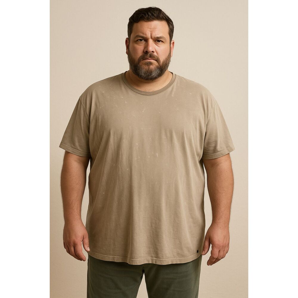 John Varvatos Gray Speckled Short Sleeve Cotton T Shirt Tee Top  Mens Size XXL